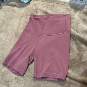 Women's Mauve High-Waisted Shorts